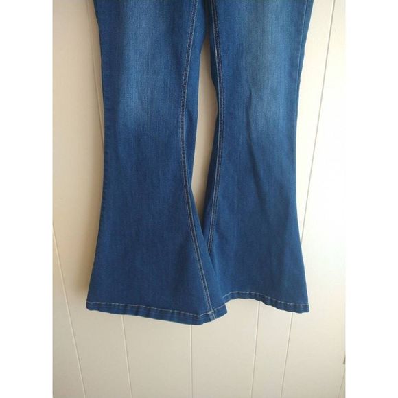 KanCan Dark Blue Flare Jeans - Picture 3 of 7